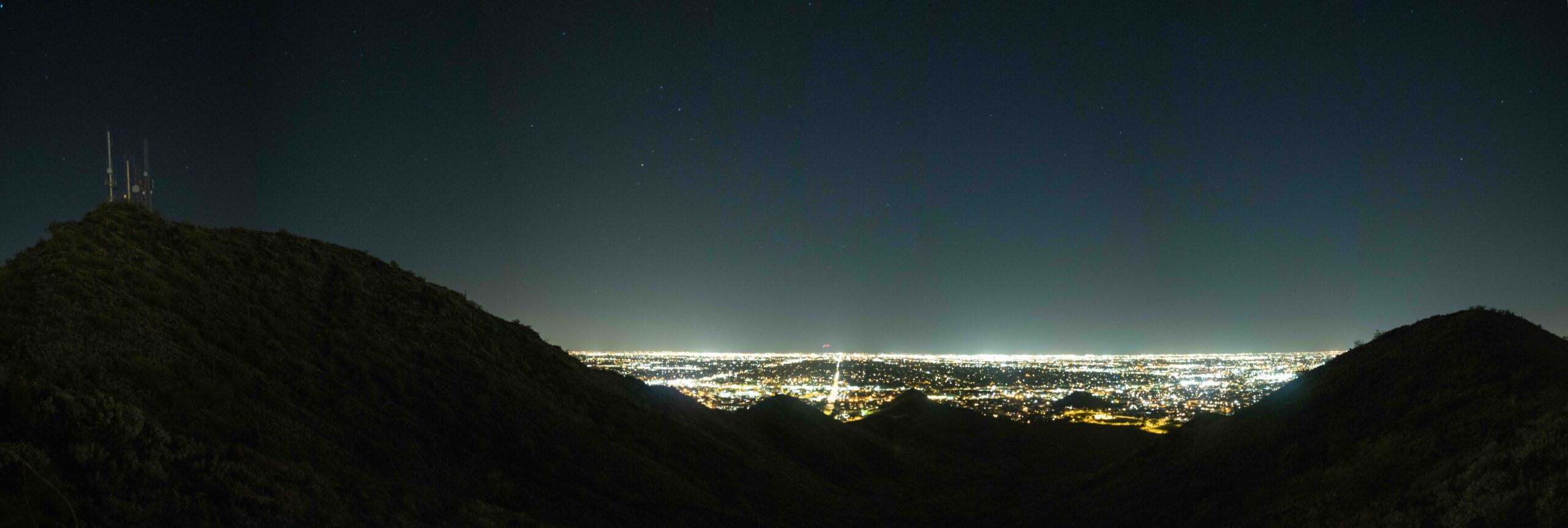 Light pollution over Phoenix Arizona