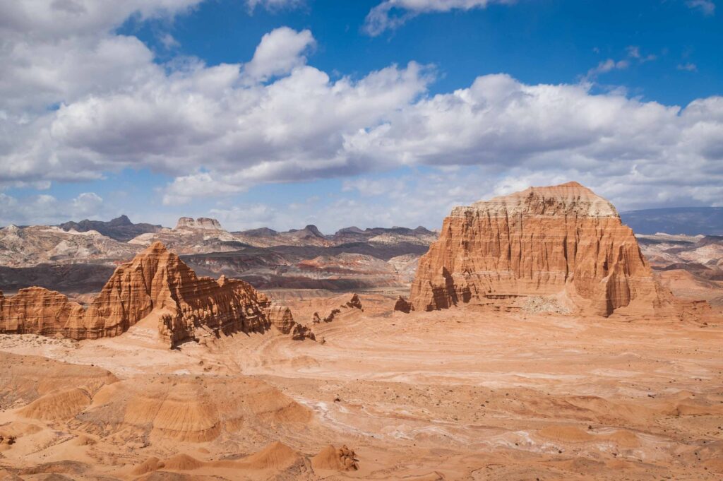Desert towers in Capitol Reef National Park